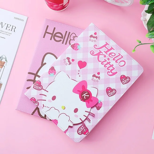 Роскошный ультра тонкий чехол-подставка hello kitty для ipad 2 3 4 air1 2, чехол с функцией автоматического сна и пробуждения, чехол для mini12345 для нового ipad 9,7
