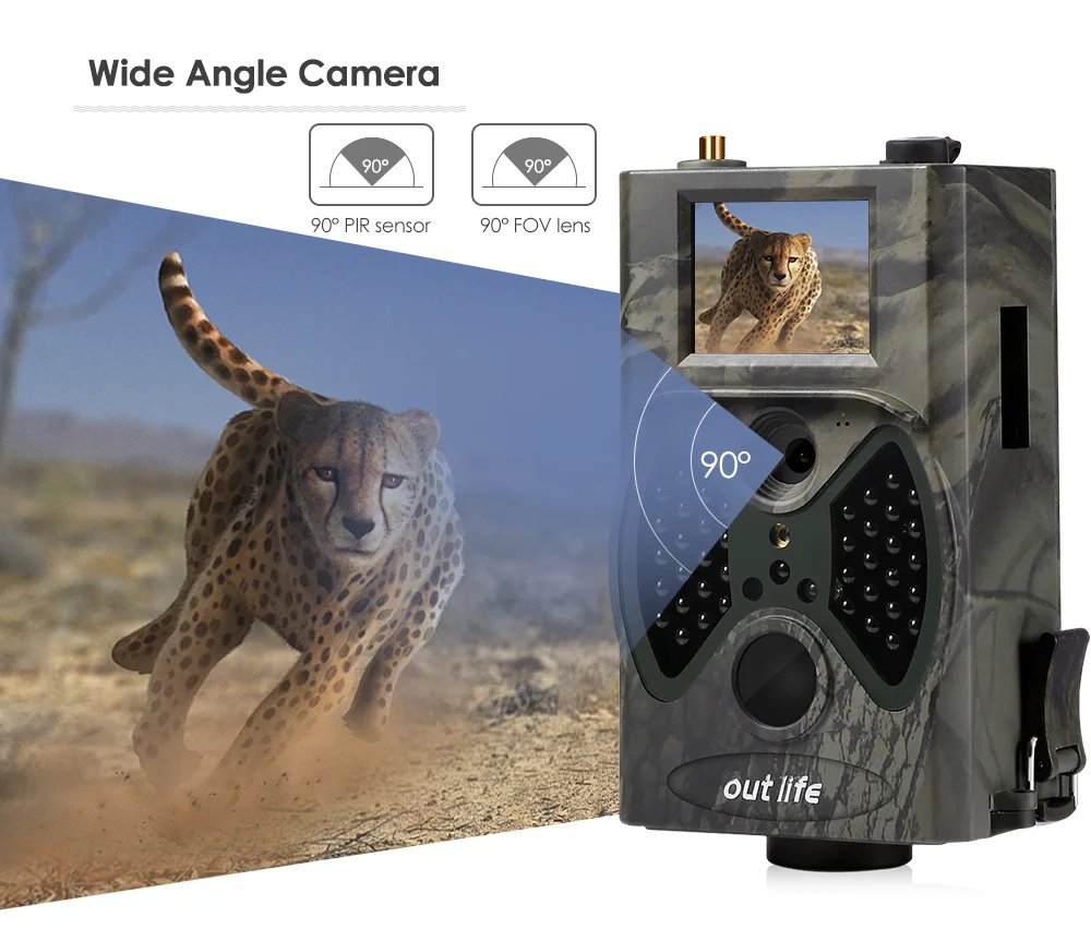 Outlife HC-300 м цифровой след Камера 16MP 1080P 40 шт инфракрасных светодиодов 940nm Ночное видение Охота Камера дистанционного Управление Камера
