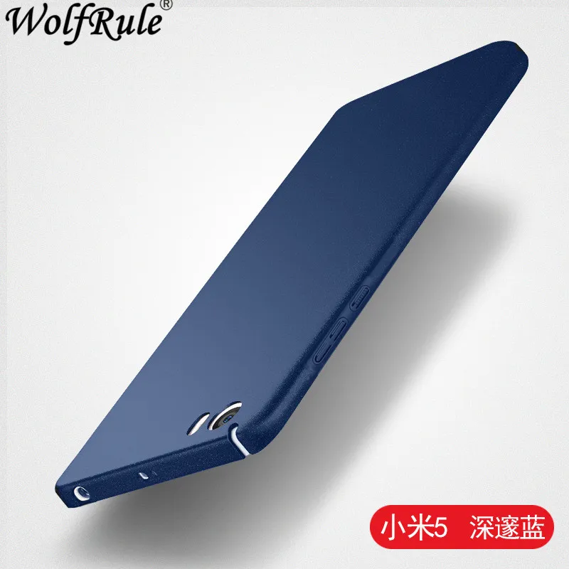 Blue Чехол для Xiaomi mi 5 чехол для телефона, ультратонкий Гладкий защитный пластиковый чехол для Xiaomi mi 5, чехол для Xio mi 5 Funda - Цвет: Blue