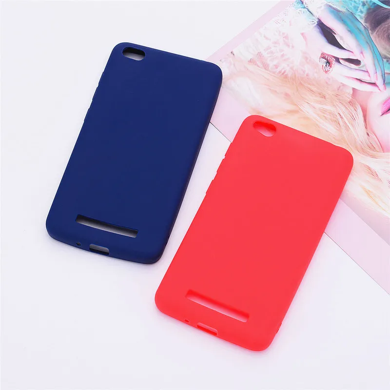 Чехол для Xiaomi Redmi 4A силиконовый мягкий цветной матовый чехол-накладка из ТПУ
