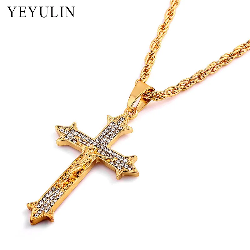 Мужское ожерелье в стиле хип хоп|necklace jewelry|cross pendant necklacecross |