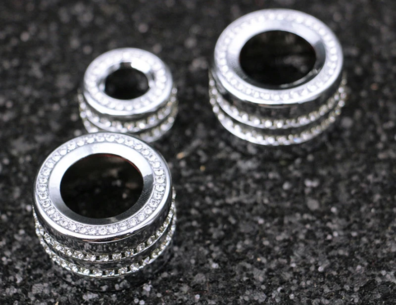 Приборная панель кондиционер аудио кнопка Крышка кольцо украшение автомобиля