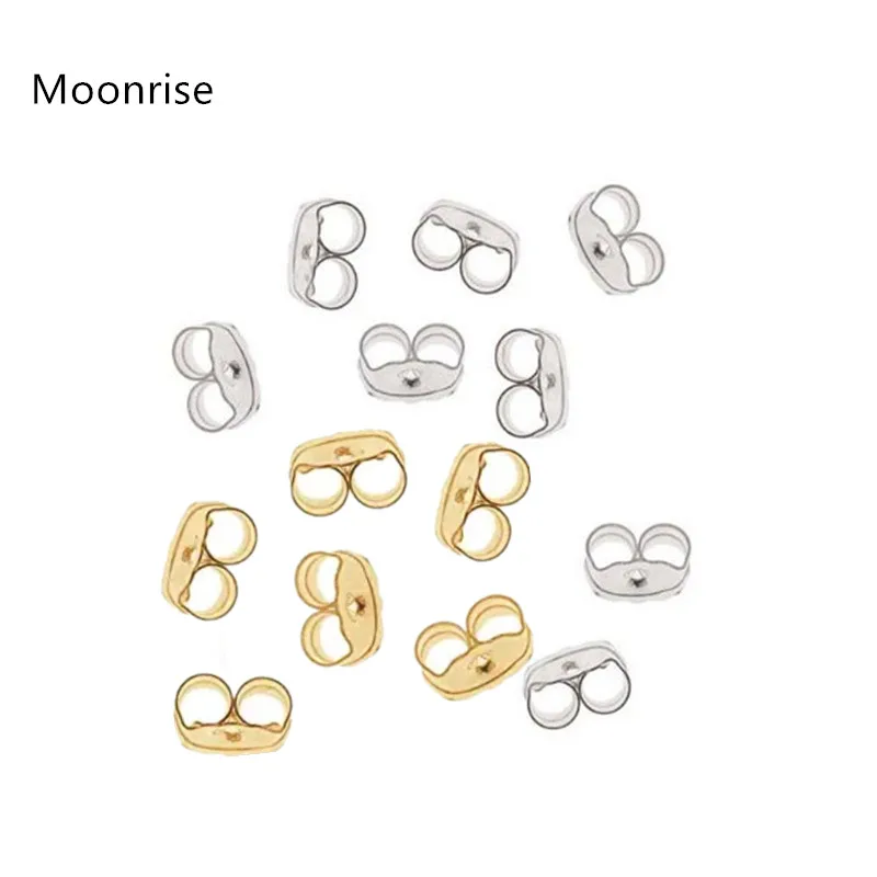 

200Pcs Butterfly Earrings Back Metal Stopper Studs Ear Plugging For Diy Earring Jewelry Findings Accessories HK010