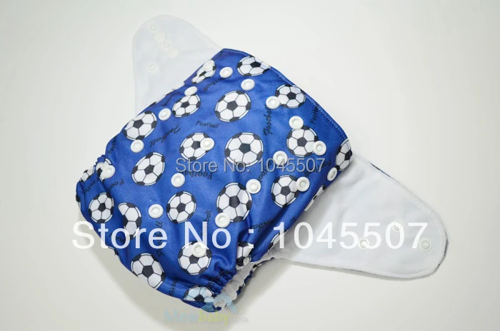 Синий футбол печатные многоразовые подгузники детские + 1 шт. вставить FT55a