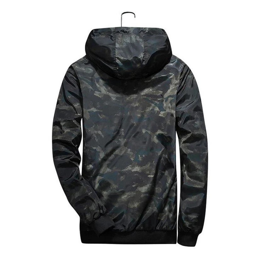 Iggy 2018 новая камуфляжная куртка Для мужчин плюс Размеры Camo ветровка с капюшоном