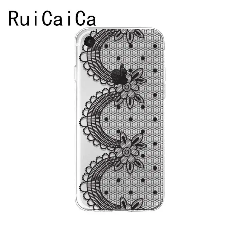 Ruicaica сексуальный цветочный кружевной Цветочный чехол мягкий для телефона iPhone X XS