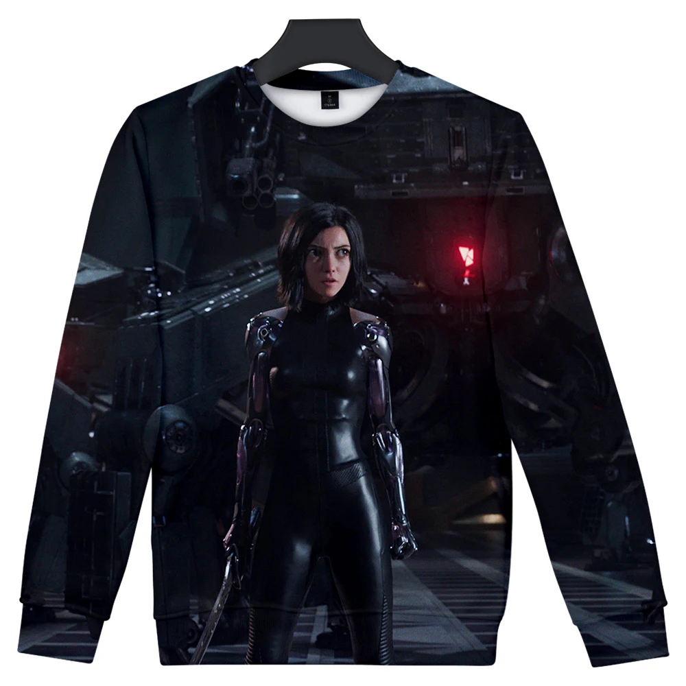 Alita Battle Angel 3D с принтом и О-образным вырезом для женщин/Мужская модная одежда