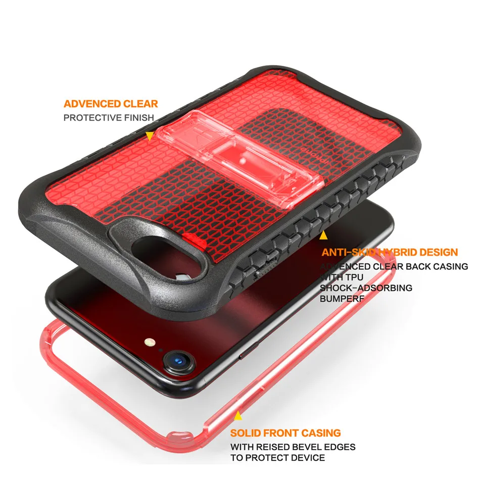 Case for iPhone 7 8 Shockproof Military Drop Tested Silicon Armor Cover 6 6s Foldable Kickstand TPU Coque Shell | Мобильные телефоны