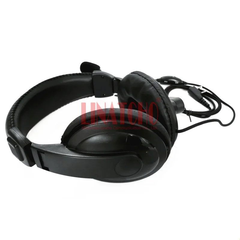 LINATCHO гарнитура PTT VOX UVB6 UV82 UV5R шумоподавления наушники 2 way Радио контактный разъем |