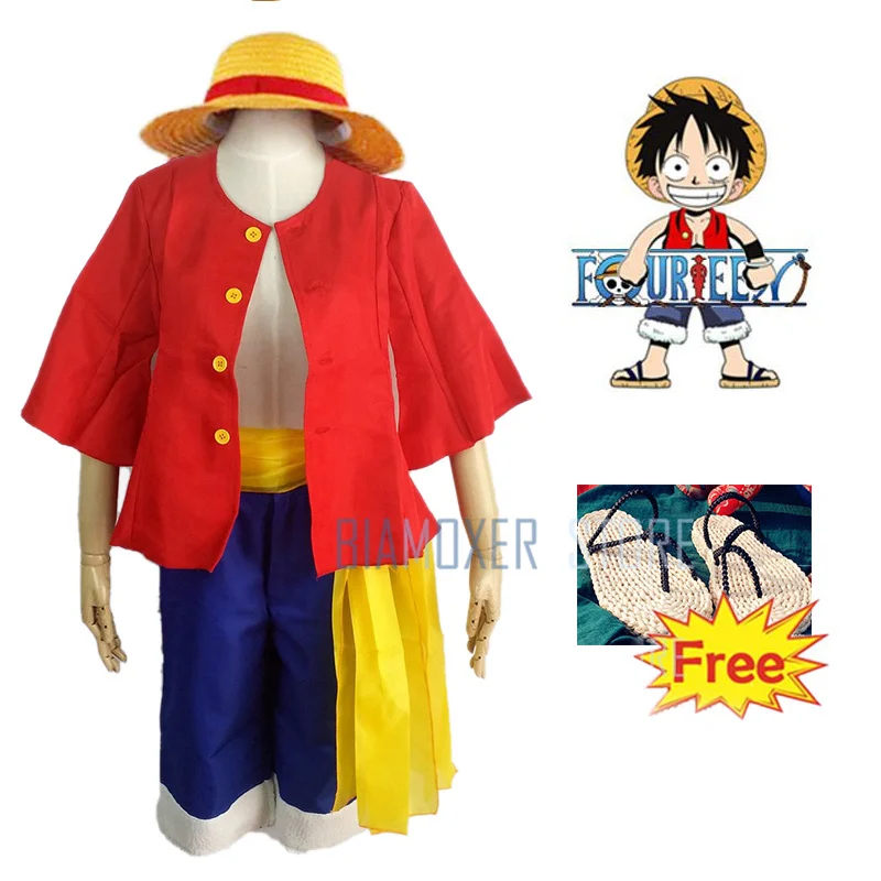 

One piece two years ago Monkey D luffy cosplay costume halloween cosplay for men adult japanese anime carnival boy dress wig