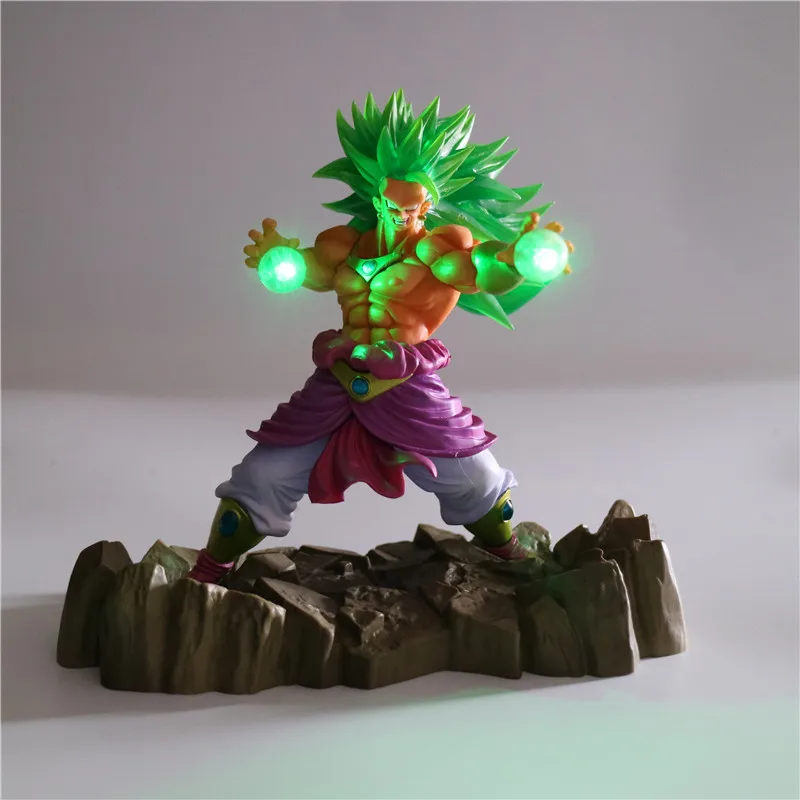 Драконий жемчуг Z Broly Saiyan Коллекционная Ночная лампа Детские куклы DBZ фигурки для