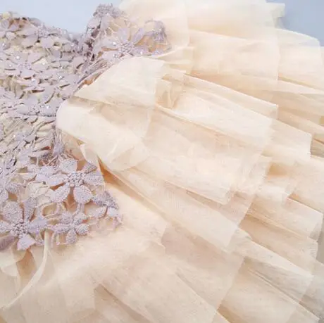 

2019 New Baby Girl Dress Summer Party Sleeveless Patchwork Girls tutu Dress Princess Chiffon Toddler Lace Flower Clothes Vestido