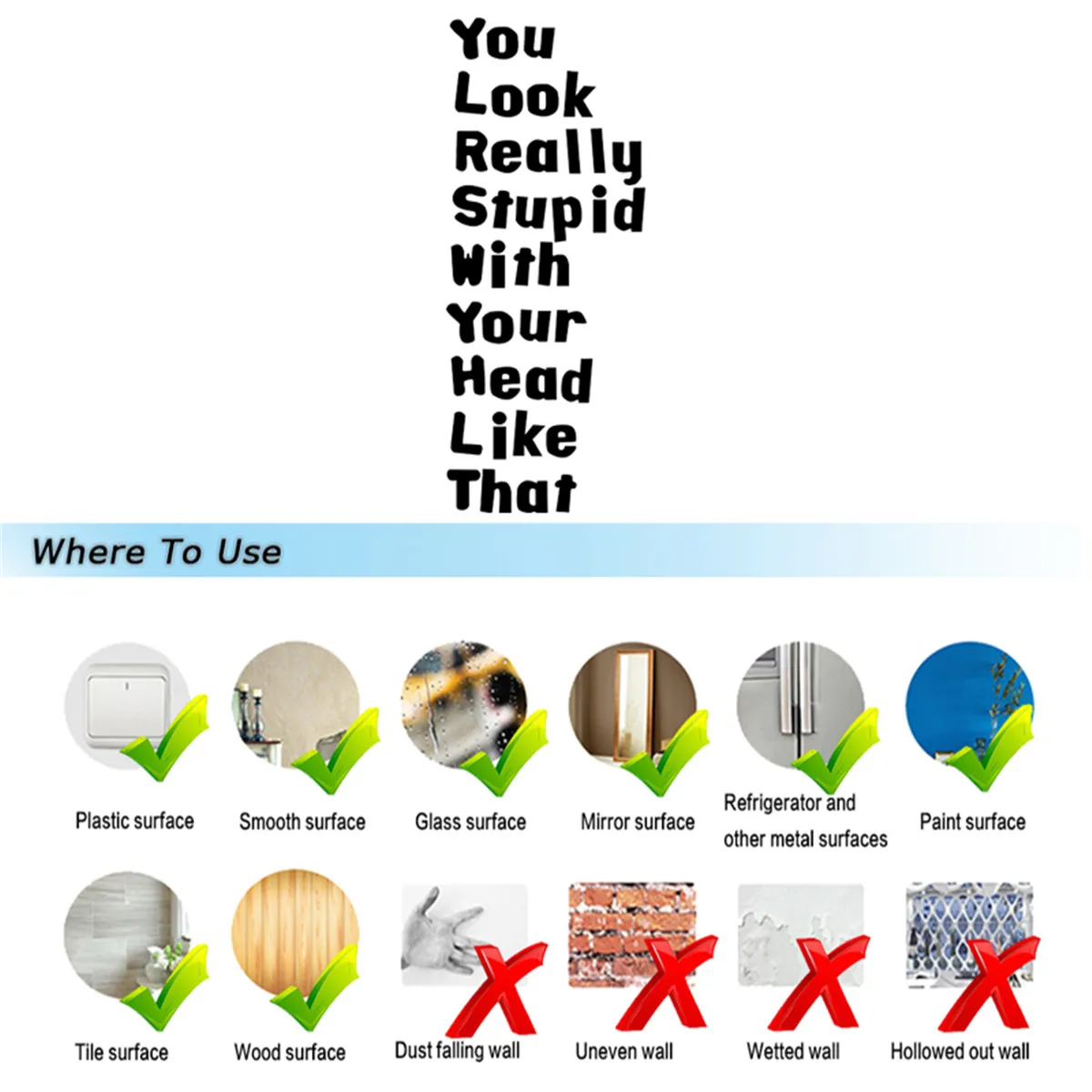 Вы выглядите глупо с головой как это автомобильное окно заднее стекло JDM DUB