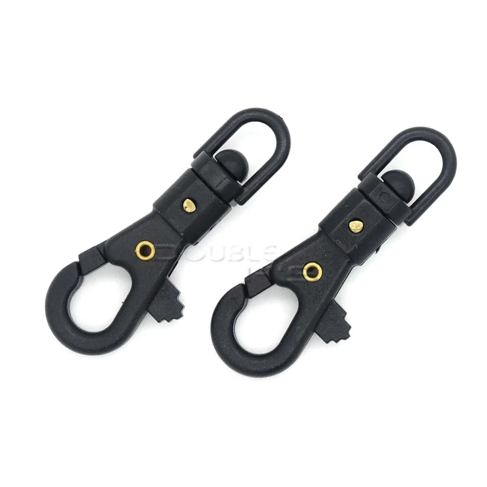 50 шт./лот 1/4 ''пластиковый поворотный карабин для плетения Паракорда пряжки