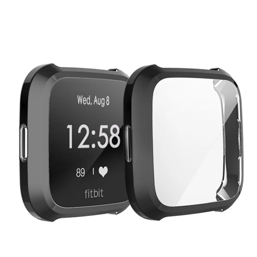 Электронные часы Чехол для Fitbit Versa Lite Edition все вокруг Защитный чехол мягкий, гибкий, из ТПУ хромированная крышка Полный Чехол