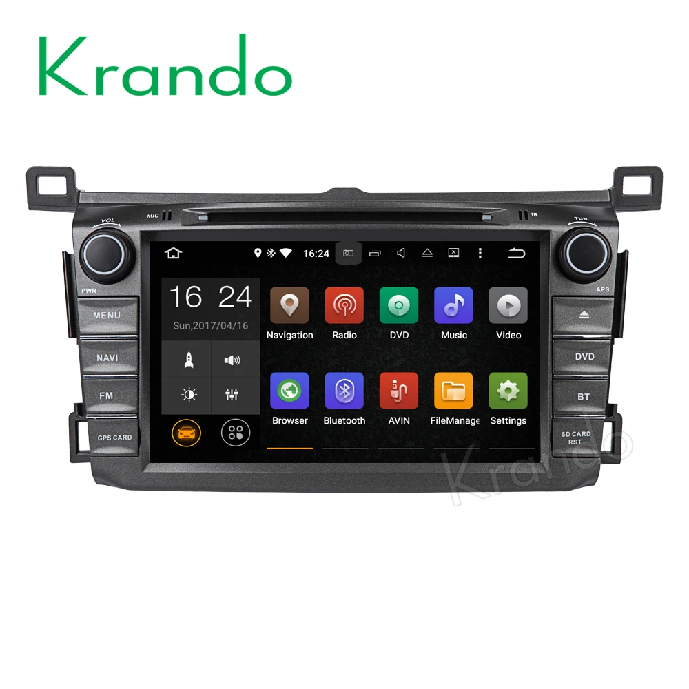 Krando 8 &quotAndroid 0 автомобильный dvd gps навигационная мультимедийная система для Toyota RAV4