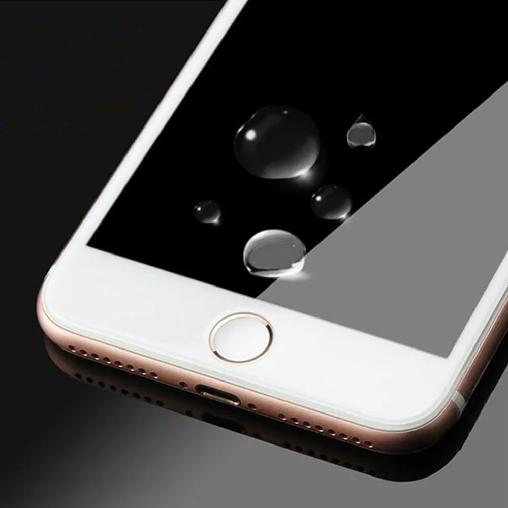 4D 9H твердость закругленные края полное покрытие закаленное стекло для iphone 6 6S стекло 4D край протектор экрана для iphone 7 8 8 плюс пленка