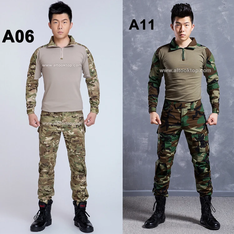 Армия Камуфляж костюм немецкий военной форме MultiCam боевой камуфляж рубашка