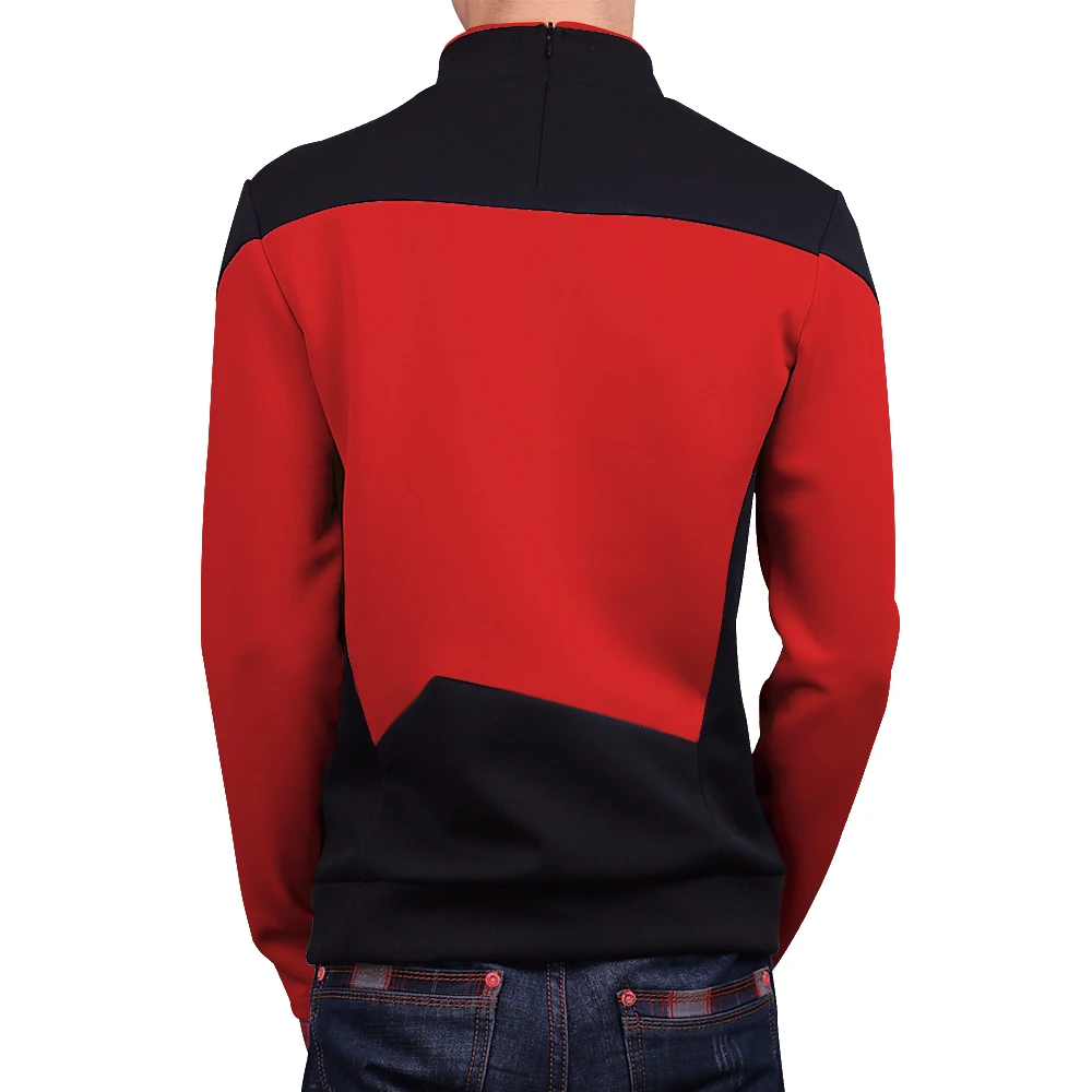 Star TNG красная рубашка нового поколения для путешествий Униформа костюм косплея