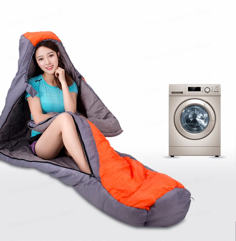 Газель Открытый Мумия спальный мешок для кемпинга Водонепроницаемый хлопок на