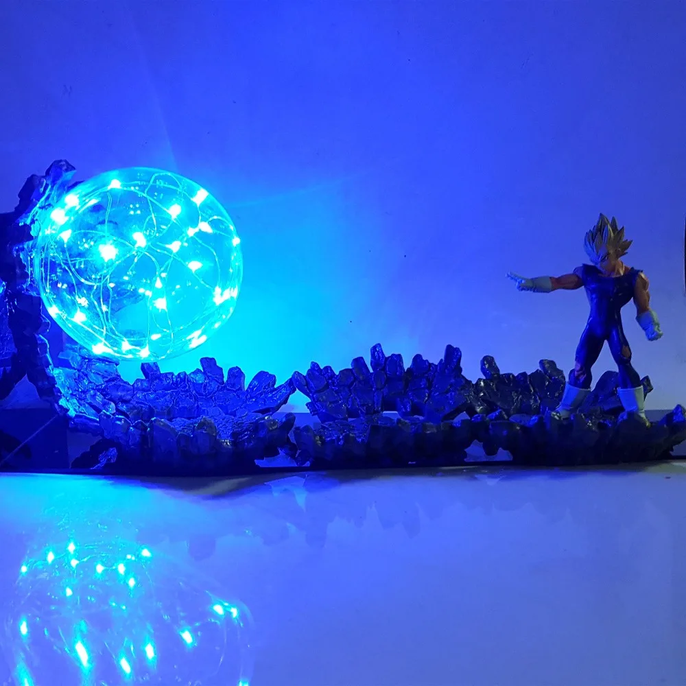 Lampara Dragon Ball Z Vegeta Супер Saiyan светодиодный светильник, фигурки злых Вегета, декоративная лампа, светодиодный светильник для подарков MY1