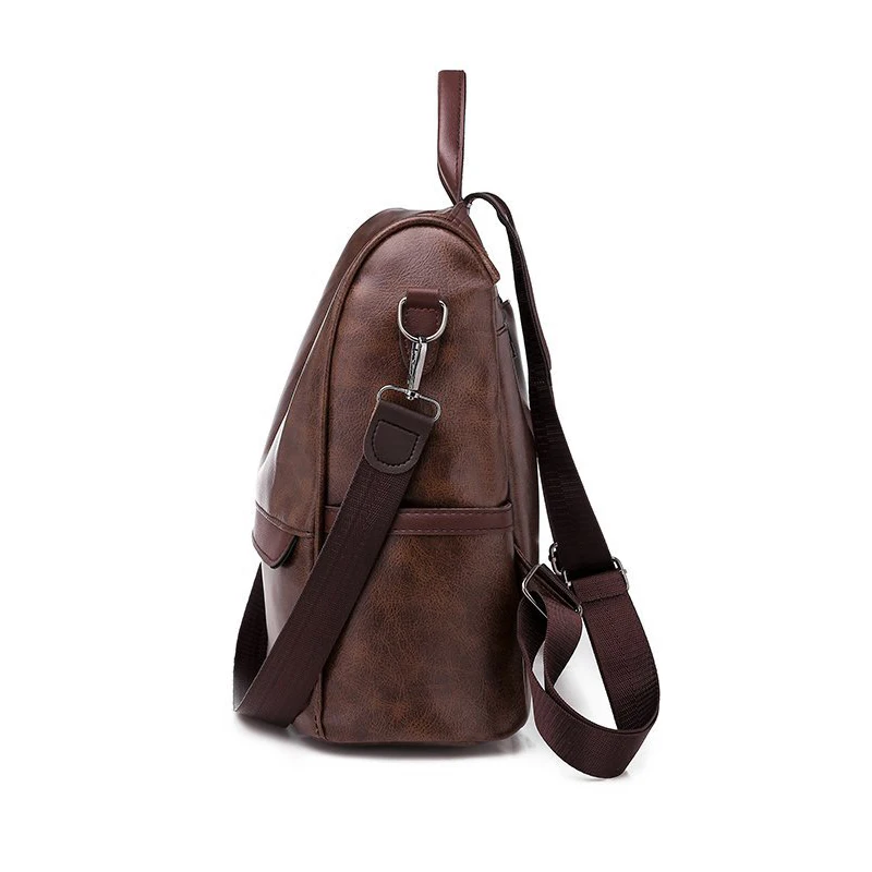 Школьные сумки женский рюкзак из мягкой искусственной кожи 2019 модная ручка с