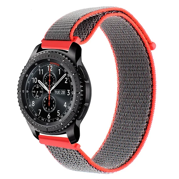 Миланская петля нейлоновый ремешок для часов 20 мм для Ticwatch 2/E Garmin Vivoactive3 samsung gear Sport Watch Band быстросъемный ремень