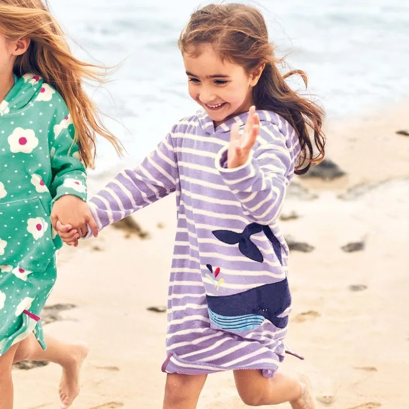 Новые радужные платья для маленьких девочек весенне-осеннее платье с героями