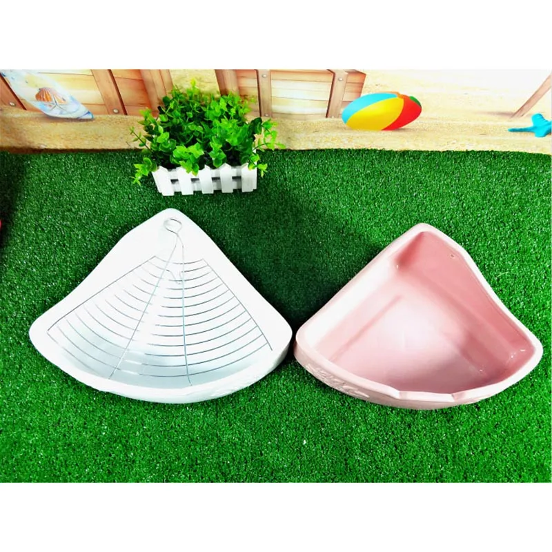 

Ceramic Pet Toilet Potty Trainer Corner Litter Box for Chinchilla Rabbit Hamster RT99