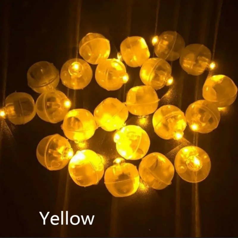 2020 Round Led Flash Ball 10Pcs Lamp Balloon Light Long Standby Time For Paper Lantern Balloon Light Party Wedding Decorat images - 6