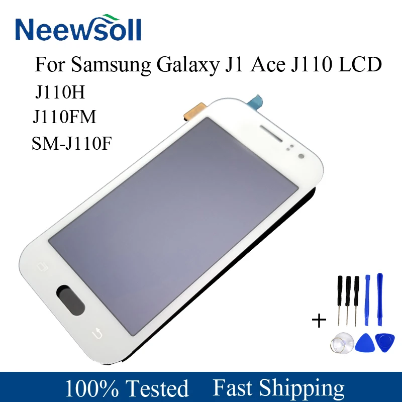 Для Samsung Galaxy J1 Ace J110 SM-J110F J110H J110FM ЖК-дисплей с кодирующий преобразователь