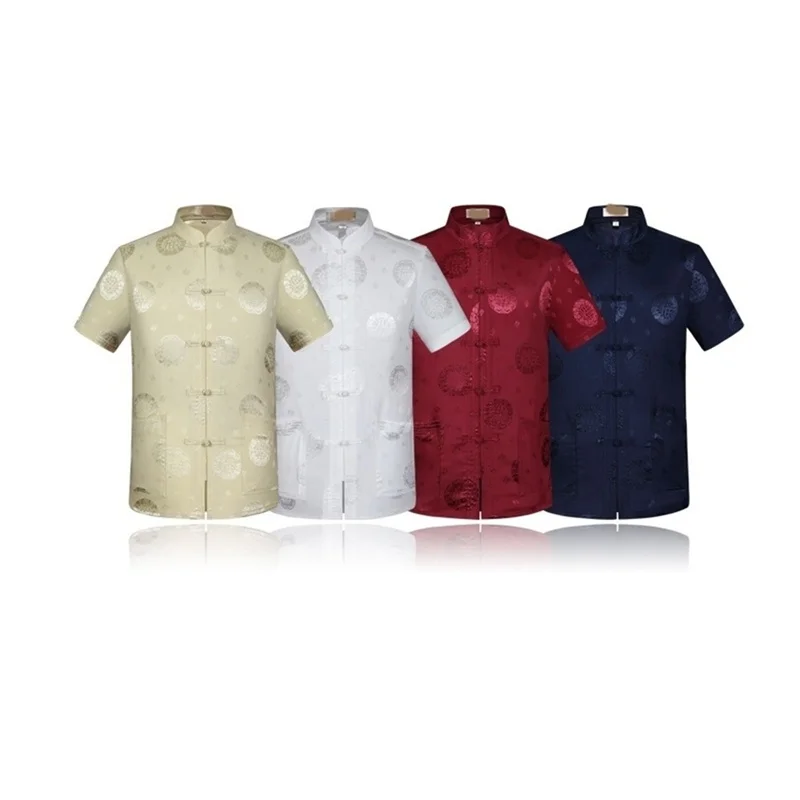 Традиционная китайская одежда для мужчин мужской костюм Шанхай Тан с воротником