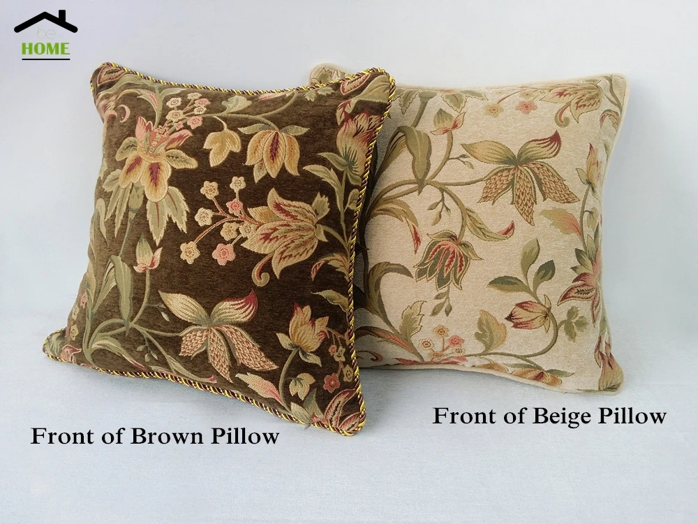 Наволочка для диванной подушки 45x45 см в американском стиле