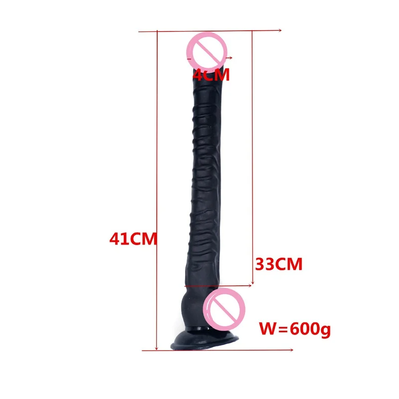CPWD 40*4 см очень длинный супер мягкий большой фаллоимитатор реалистичный пенис