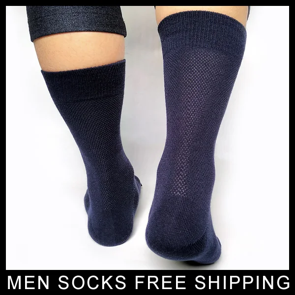 Брендовые мужские зимние деловые носки из дышащего сетчатого материала высокого