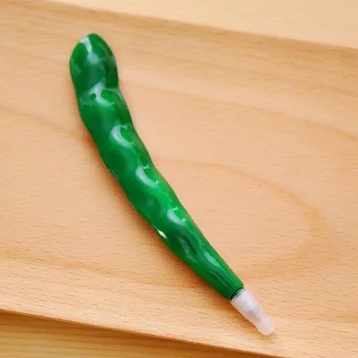 Peas 1 шт. Новинка фрукты овощи шариковая ручка в форме цветка ручка яблоко банан МАГНИТ ручка канцелярские принадлежности canetas материал escolar школьные принадлежности - Цвет: Peas