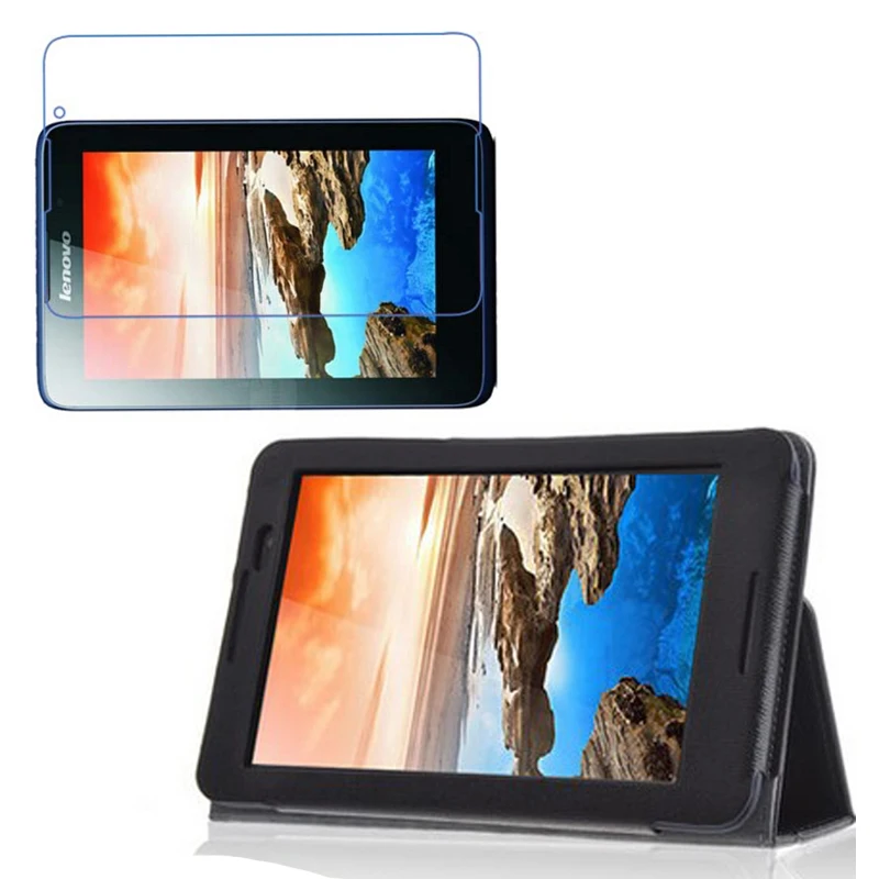 Роскошный Магнитный кожаный защитный чехол Folio Stand + 1x прозрачная защита для