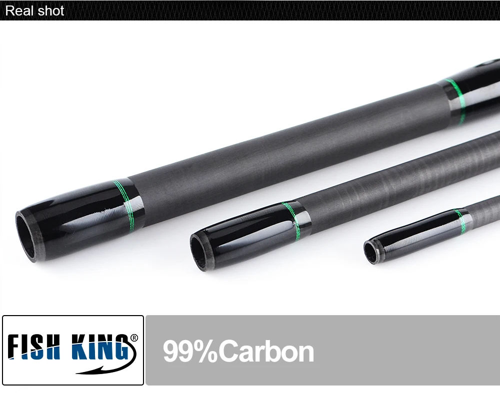 FISH KING 4 секции H power 10-30 г углерод, Сверхлегкий Спиннинг Удочка 10-20LB литье приманки удочки для путешествий