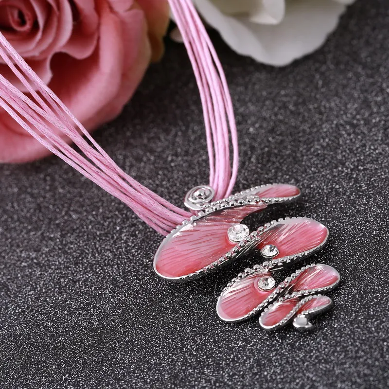 Женский ювелирный комплект из колье и серёг с австрийским кристаллом|earring set jewelry
