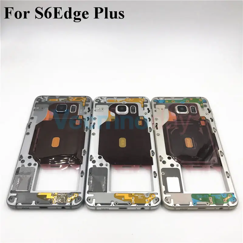 

For Samsung Galaxy S6 Edge Plus G928F G928 Single Card Middle Faceplate Frame Mid Plate LCD Supporting Bezel Housing + NFC