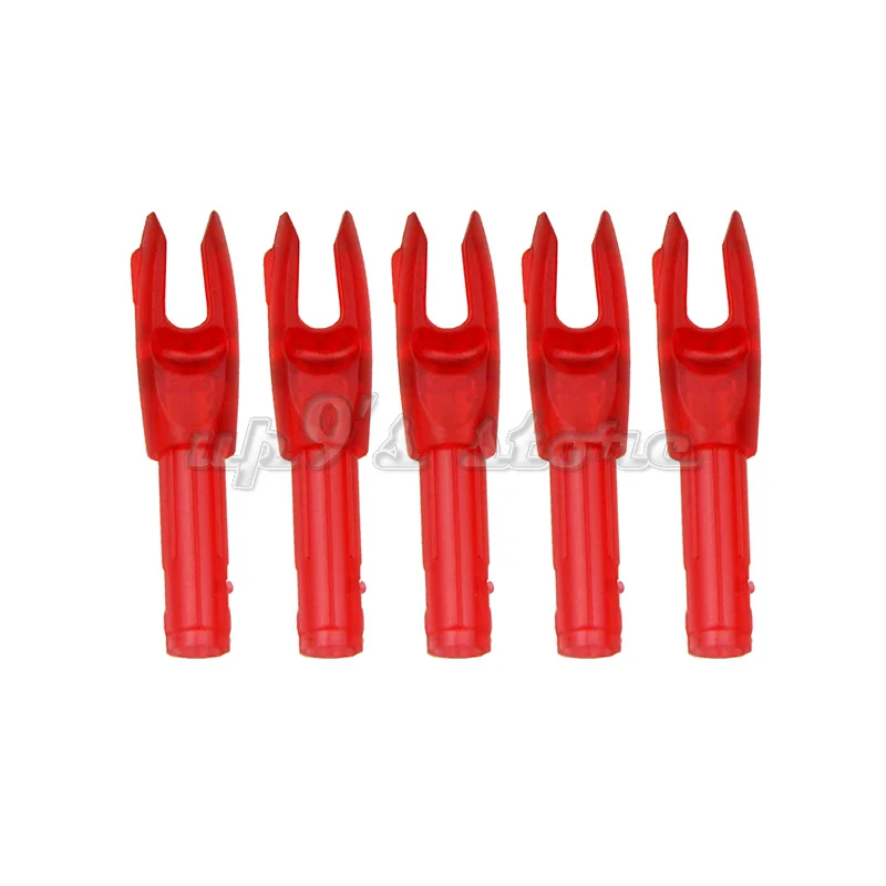 50 шт. прозрачные красные держатели для стрел из лука большой паз .098|groove cutter|shaft