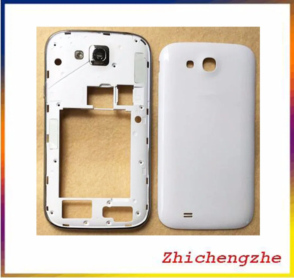 Новый корпус с рамкой для аккумулятора Samsung Galaxy Grand Duos i879 полный + стекло камеры|full