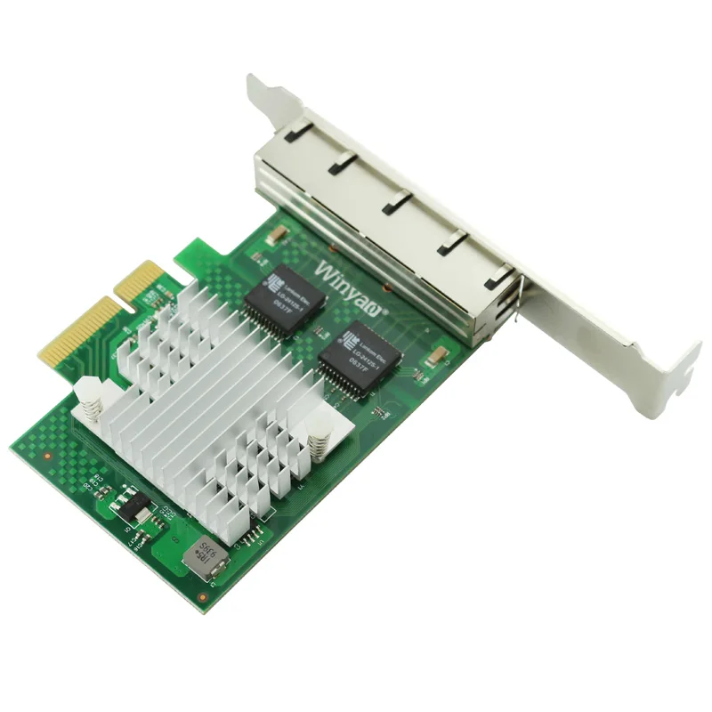 PCIe X4 Quad Port Gigabit Ethernet Server Card 10/100/1000Mbps NHI350AM4 Chipset