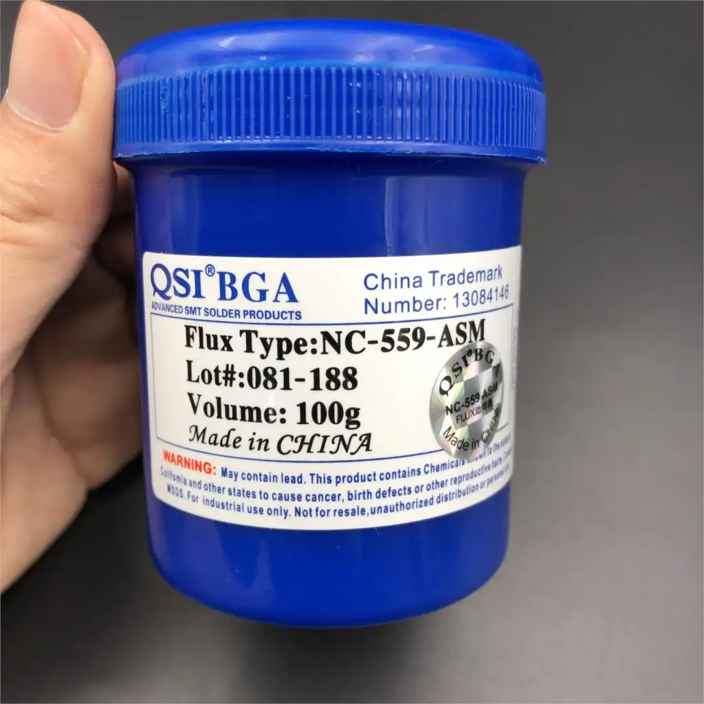 Флюсовая паста 100g RMA 223 UV NC 559 ASM BGA для печатных плат Неочищенный припой/паяльная SMD