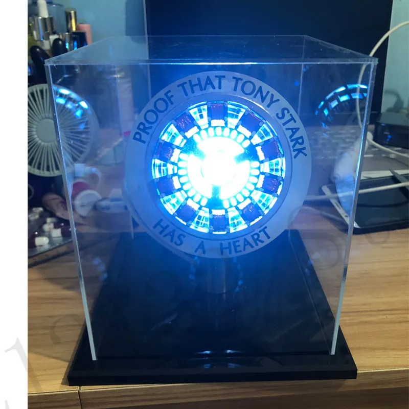 Мстители 1:1 Железный человек дуговой реактор фигурка MK2 Ironman реактор Tony Stark Arc реактор diy части модели игрушки с светодиодный светильник