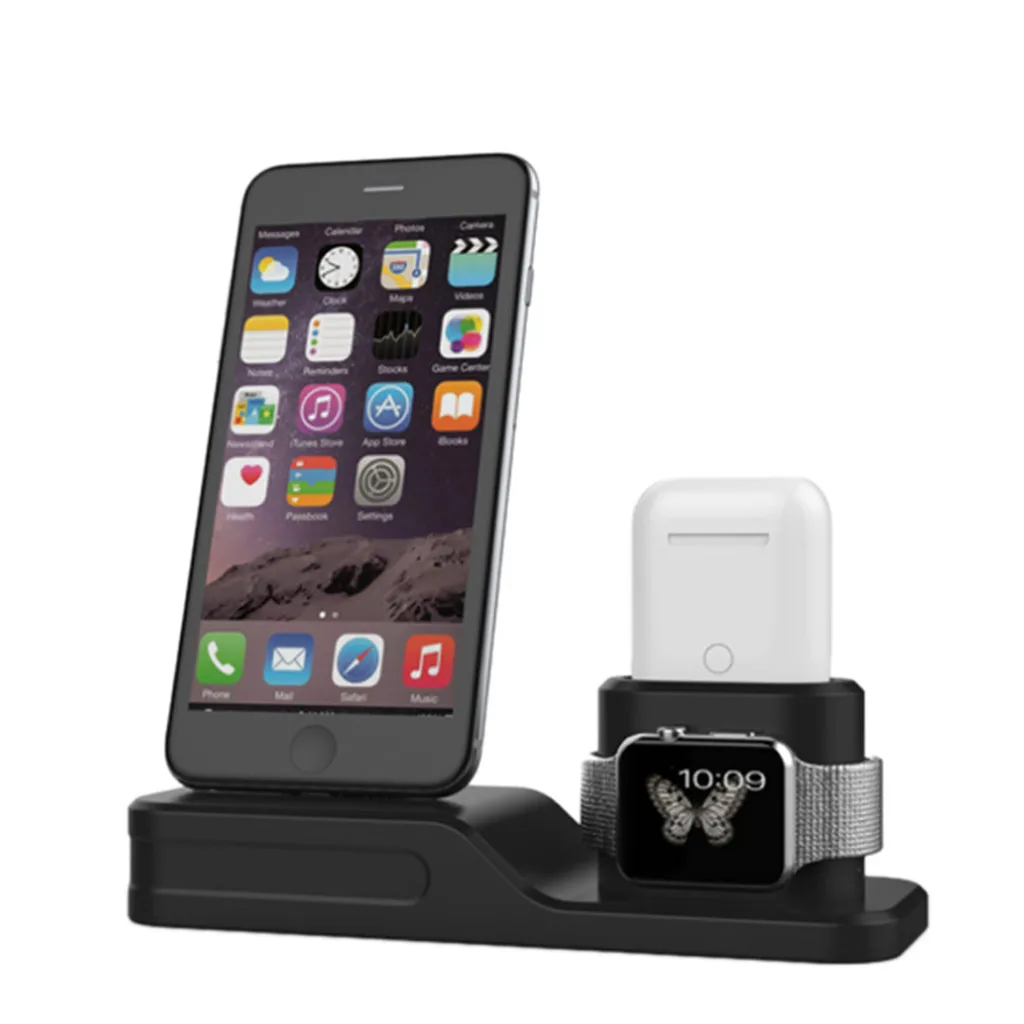 Зарядное устройство для часов док-станция Airpods 3в1 Подставка зарядки держатель