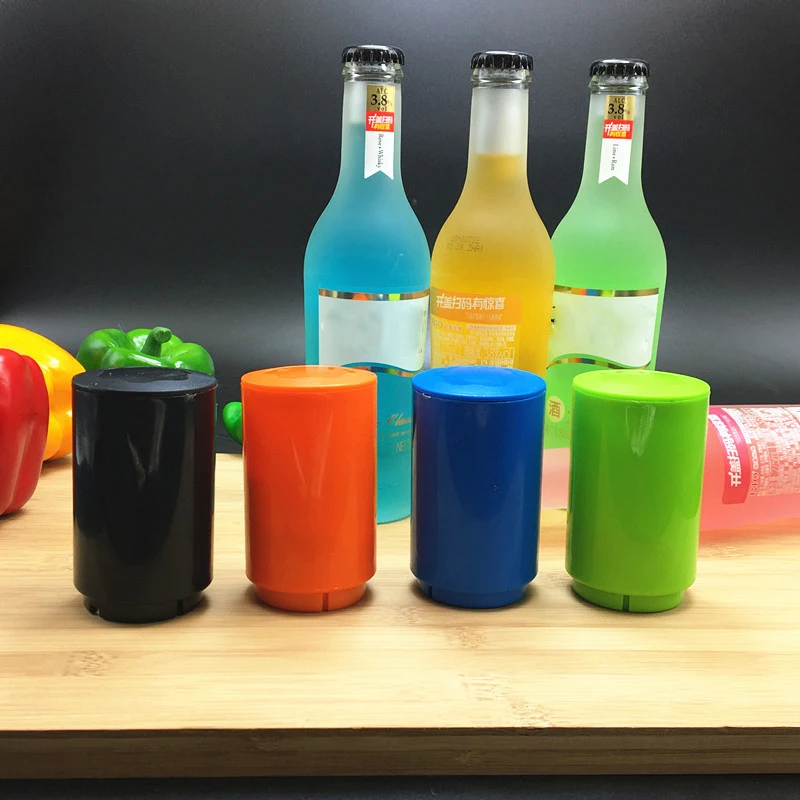 Magnetic Automatic Beer Bottle Cap Opener Creative Magnet Push Down Openers Auto Push-type | Дом и сад
