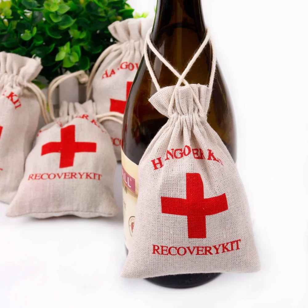 FENGRISE 10 шт. набор от похмелья сумки свадебные сувениры и подарки для гостей я