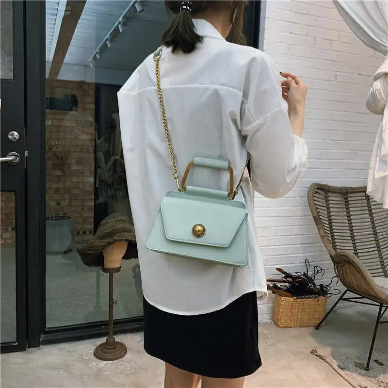 2019 хит продаж Модные женские Сумки из искусственной кожи с цепочкой сумка на