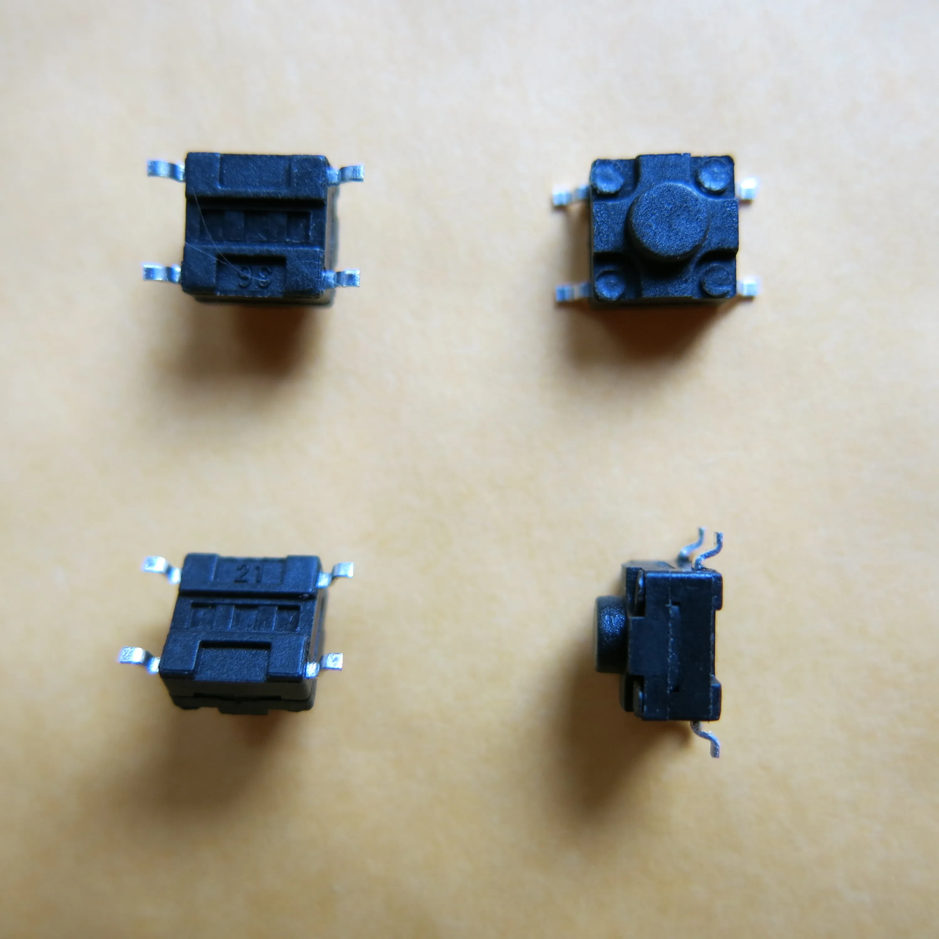 20 шт./лот 6x6x5 мм SMD водонепроницаемый микро кнопочный тактовый электронный